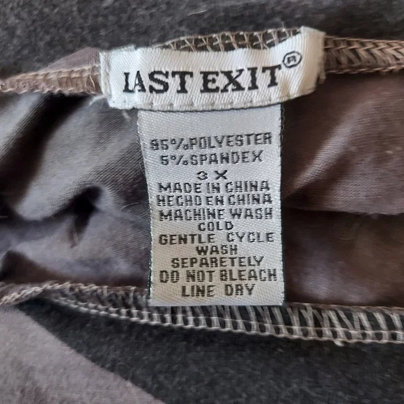 3/$30 Plus Size. Last Exist Maxi Dress. Black & Gray - Picture 2 of 4